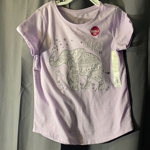 Light Purple Elephant Doodle Tee